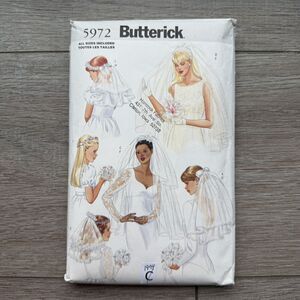 Butterick 5972 Misses & Girls Bridal Veils & Headpieces Sewing Pattern All Sizes